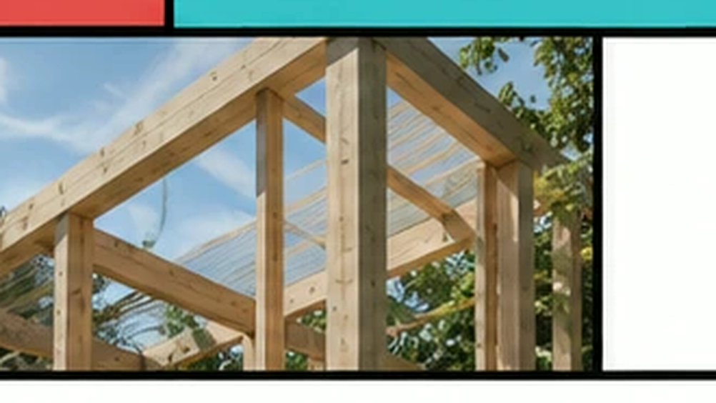Timber structure under construction